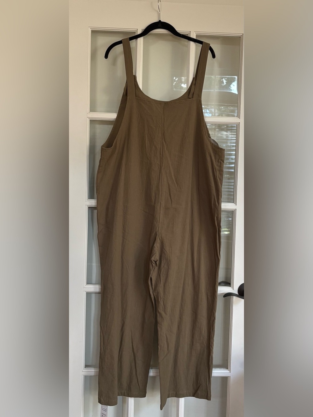 Cupshe NWT 100% Cotton Button Accent Wide Leg Overalls – Women's Size XL - Picture 2 of 5